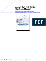 Full Download Management Daft 10th Edition Solutions Manual PDF Full Chapter