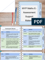 MYP Maths E-Assessment Support Material Interactive Notebook