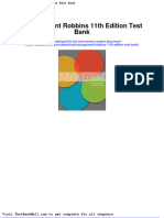 Full Download Management Robbins 11th Edition Test Bank PDF Full Chapter