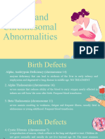 Genetic and Chromosomal Abnormalities 1