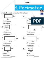 Grade 5 Area Perimeter Worksheet 1
