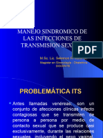 Manejo Sindromico de Las Infecciones de Transmision Sexual: M.Sc. Lic. Selemon R. Coro G