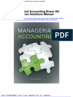 Full Download Managerial Accounting Braun 4th Edition Solutions Manual PDF Full Chapter