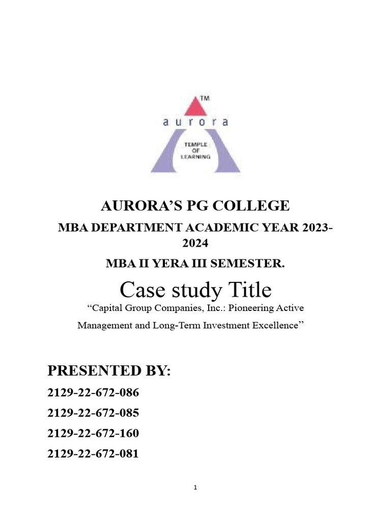 Case Study 2 Word | PDF