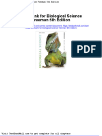 Full Download Test Bank For Biological Science Freeman 5th Edition PDF Full Chapter