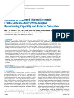 Synthesis of Wideband Thinned Eisenstein Fractile Antenna Arrays With Adaptive Beamforming Capability and Reduced Side-Lobes