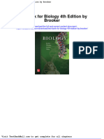 Full Download Test Bank For Biology 4th Edition by Brooker PDF Full Chapter
