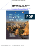 Full Download Marketing For Hospitality and Tourism 7th Edition Kotler Test Bank PDF Full Chapter