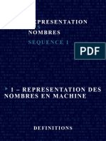 Chapitre 1 - Représentation Des Nombres