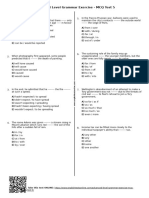 828 - Advanced Level Grammar Exercise MCQ Test 5