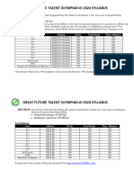 GFTO Syllabus