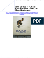 Full Download Test Bank For Biology of Humans Concepts Applications and Issues 5th Edition Goodenough PDF Full Chapter
