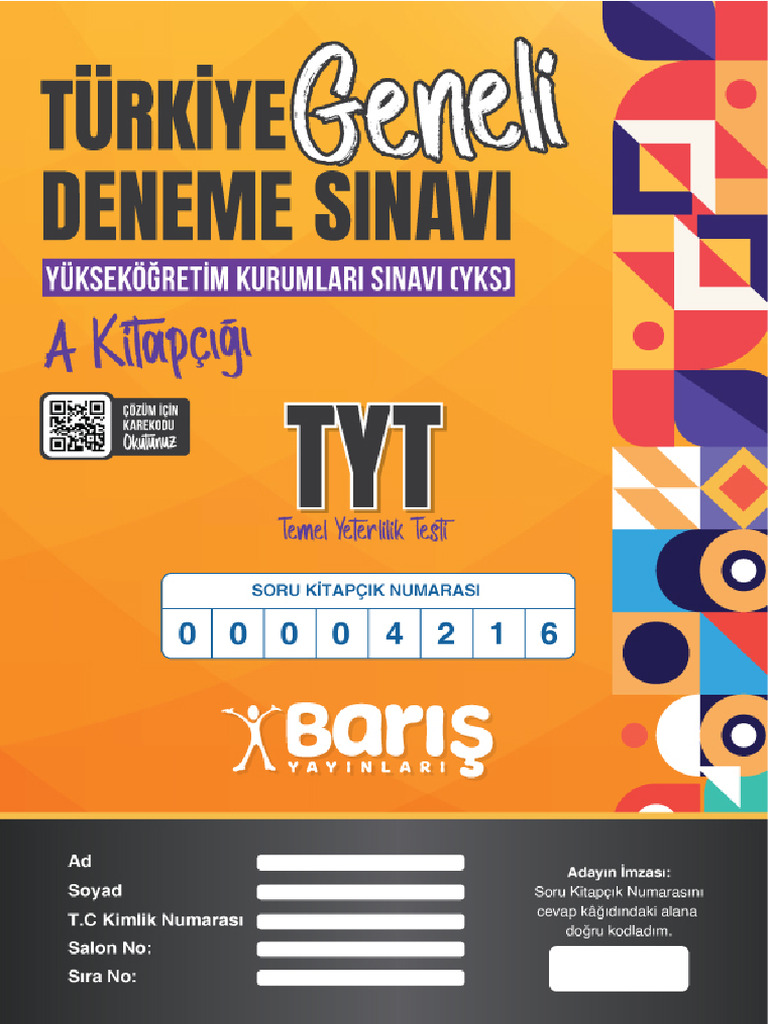Tyt - 1 - A - Kitapcigi - Logolu | PDF