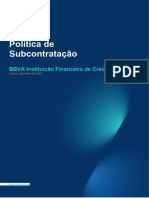 Politica Subcontratacao BBVA PORTUGAL
