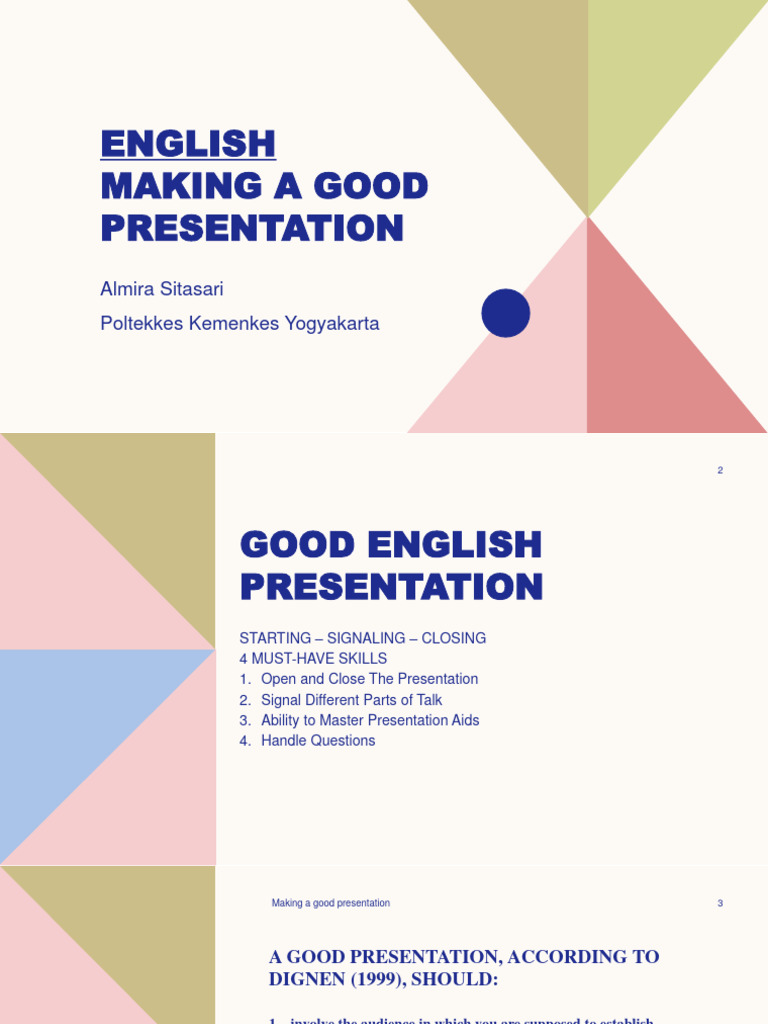 Effective English Presentation Techniques | PDF | Salad