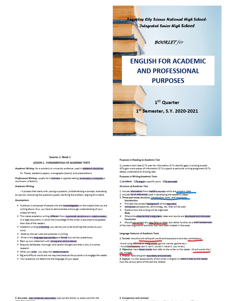 Eapp Booklet Pdf Essays Tooth