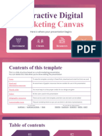 Interactive Digital Marketing Canvas