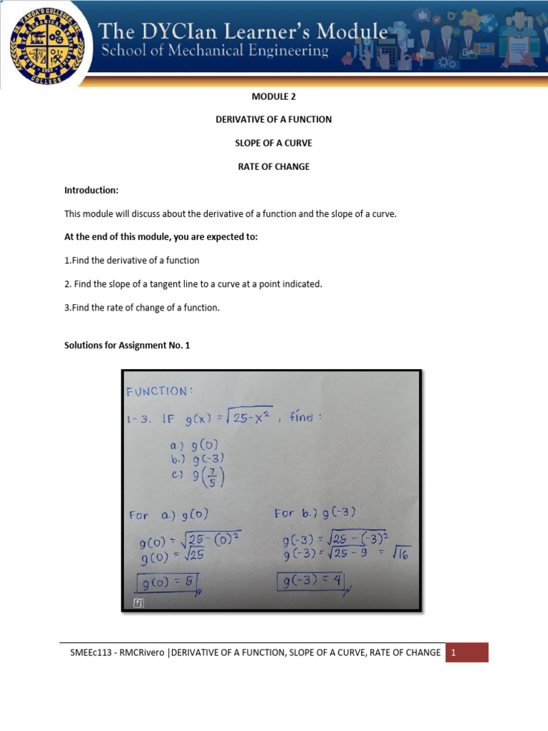 2+-+CALCULUS+2+-+DERIVATIVE+OF+A+FUNCTION,+SLOPE+OF+A+CURVE,+RATE+OF ...
