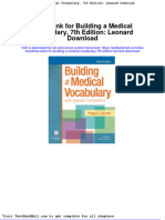 Full Download Test Bank For Building A Medical Vocabulary 7th Edition Leonard Download PDF Full Chapter