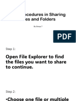 Procedures in Sharing Files and Folders