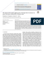 The Impact of The Spatial Agglomeration of Foreign Direct Investment On - A