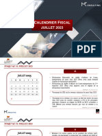 Calendrier Fiscal BP - JUILLET 2023