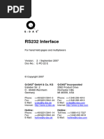 RS232 Interface E v2xx