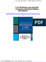Full Download Test Bank For Business Law and The Legal Environment Standard Edition 8th Edition PDF Full Chapter
