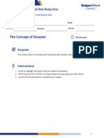 DRRR 11 - 12 Q1 0101 The Concept of Disaster and Disaster Risk SW1