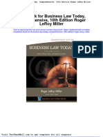 Full Download Test Bank For Business Law Today Comprehensive 10th Edition Roger Leroy Miller PDF Full Chapter