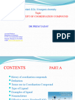 Coordination Compound by DR PREM YADAV