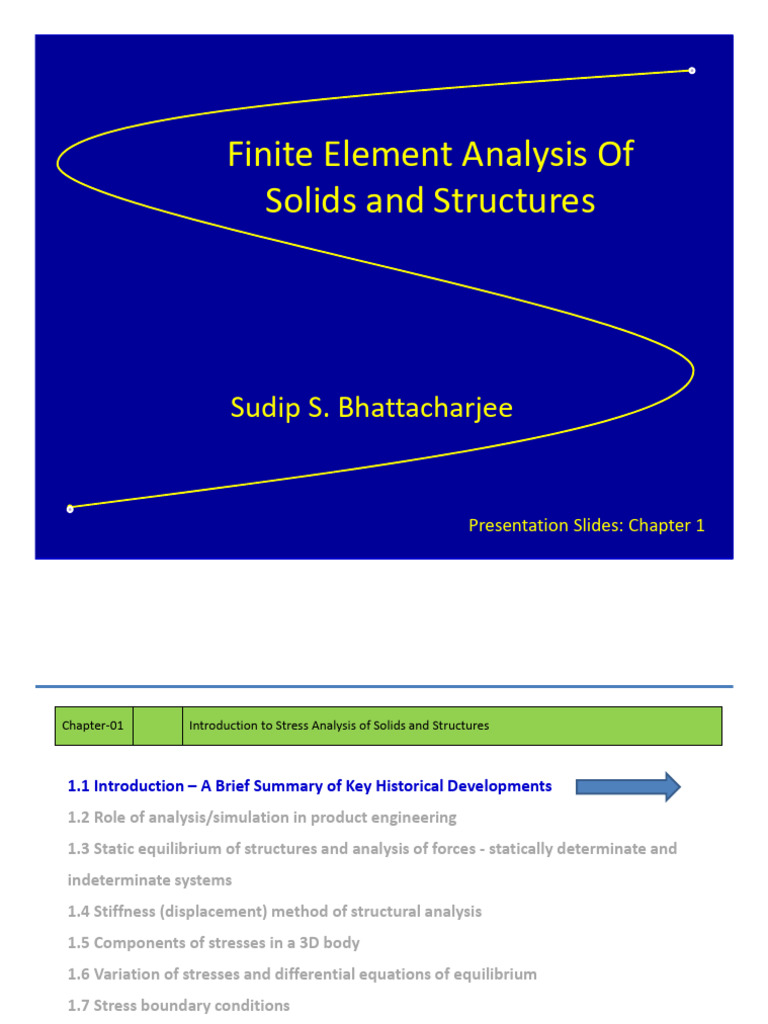 Chapter 01 Slides Introduction To Stress Analysis of Solids and ...