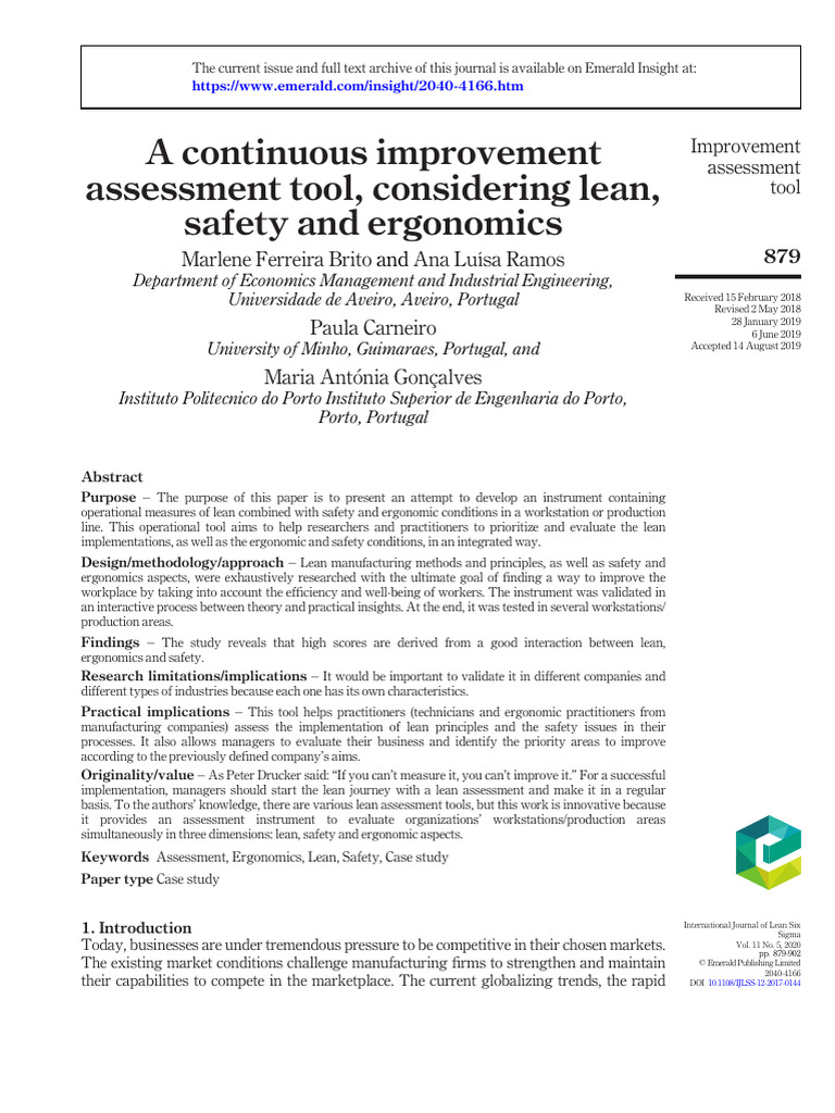 Ergonomics Journal PDF
