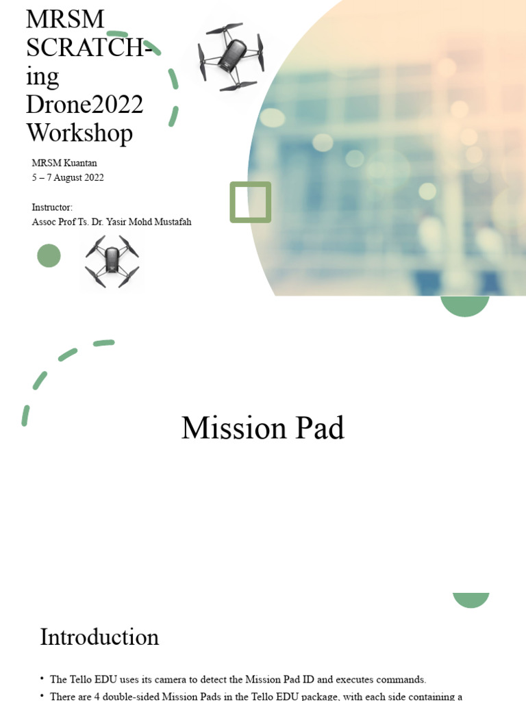 Tello EDU Mission Pad Programming Guide | PDF