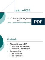 Aula 6 -Interrupções no 8085