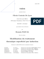 Modélisation Du Traitement Thermique Superficiel Par Induct