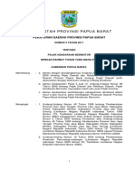 PERDA Provinsi Papua Barat Nomor 3 Tahun 2011 (PERDA Provinsi Papua Barat Nomor 3 Tahun 2011)