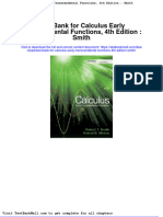 Full Download Test Bank For Calculus Early Transcendental Functions 4th Edition Smith PDF Full Chapter