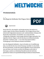 Wellenreiten Wie Fliegt Der Holländer? Bei Wagner Flott Durch Die Fluten WELTWOCHE