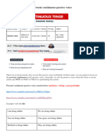 Present Continuous Passive Voice