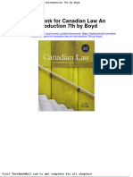 Full Download Test Bank For Canadian Law An Introduction 7th by Boyd PDF Full Chapter