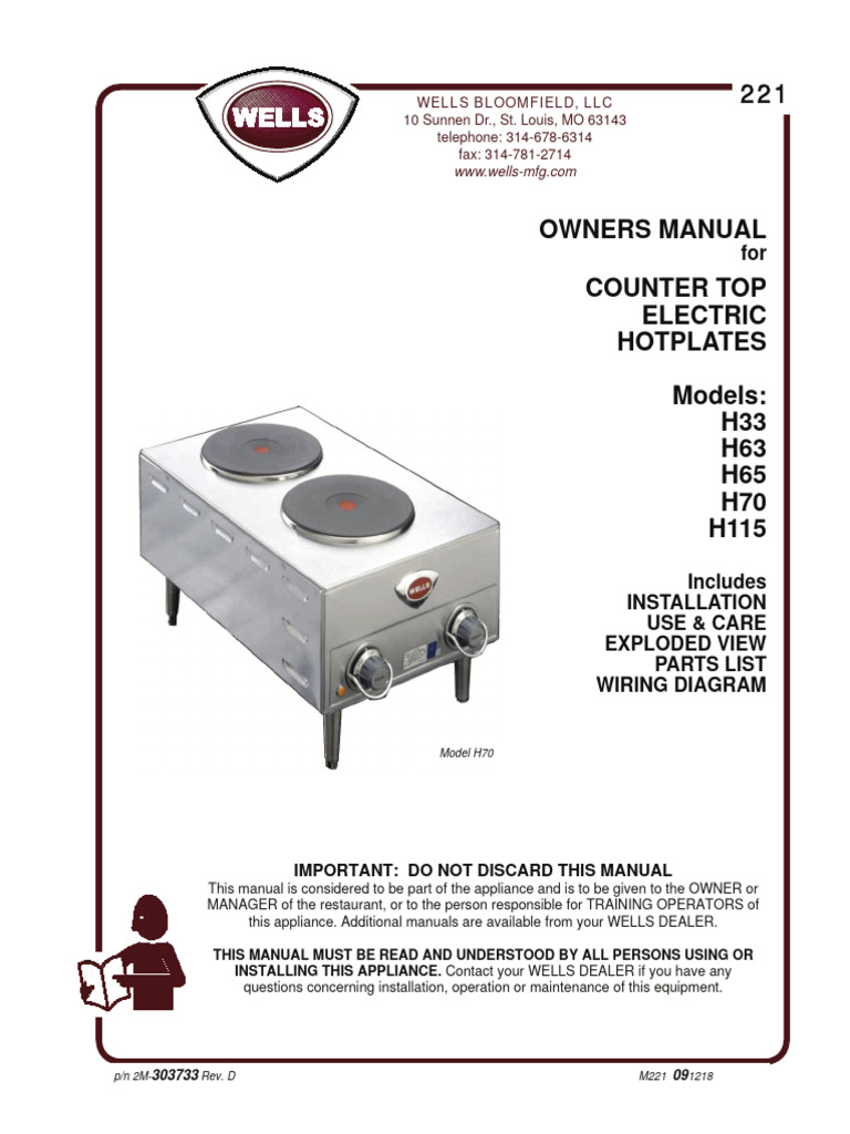 Hot Plate Wiring Diagram1 PDF Ac Power Plugs And Sockets Cookware