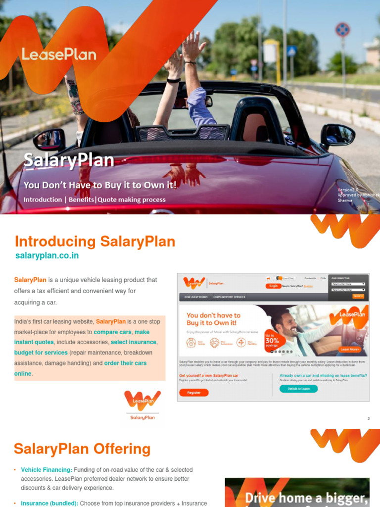 LeasePlan Guided Tour | PDF | Car | Insurance