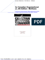 Full Download Test Bank For Canadian Organizational Behaviour 8th Edition Mcshane PDF Full Chapter