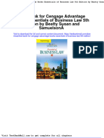 Full Download Test Bank For Cengage Advantage Books Essentials of Business Law 5th Edition PDF Full Chapter