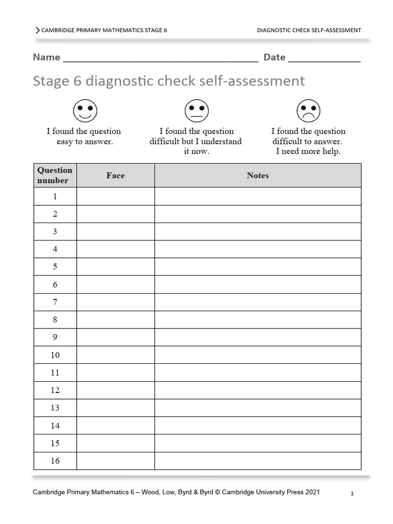 Everyday Math Self-Assessment Guide | PDF
