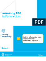 Oral Communication Unit 11 Lesson 2 Sourcing The Information