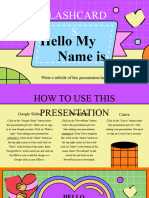 Pop Illustrated Hello My Name Is Flashcards