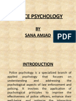 POLICE PPT by Syeda Sana Amjad