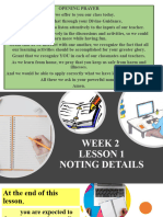 English Week 2 Noting Details